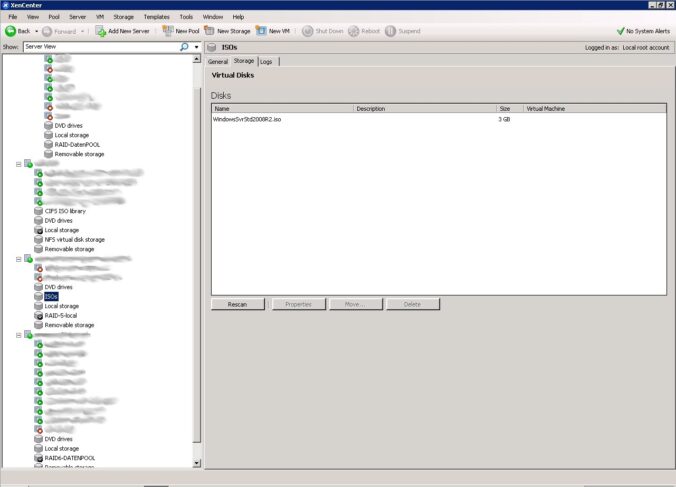 Citrix XenCenter SR local ISO library