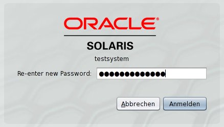 ZFS Solaris 11 Homedirectory encryption mit gdm wiederholte Eingabe neues Kennwort