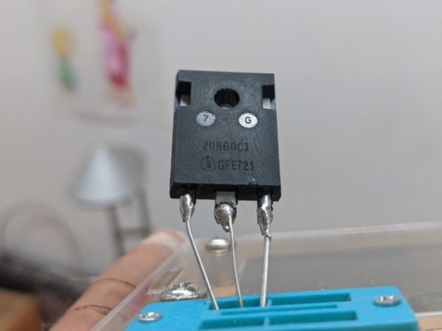20N60C3 im Bauteiltester.