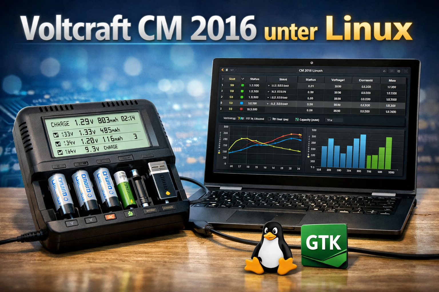 Voltcraft CM 2016: Endlich eine Linux-GUI für das Ladegerät – -=Kernel ...