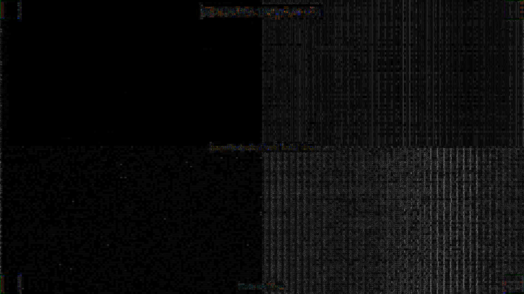 Maximal verstärktes Differenzbild mod3-EDID gegen Original-EDID, nur MJPEG-Blockrauschen, keine strukturierte Änderung