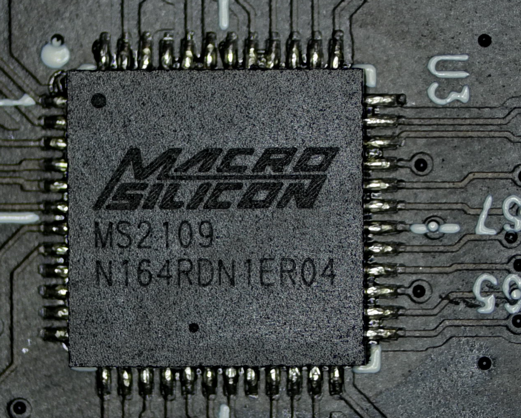 Mikroskop-Makro des MacroSilicon MS2109, der 8051-basierten UVC-Bridge des Capture-Sticks