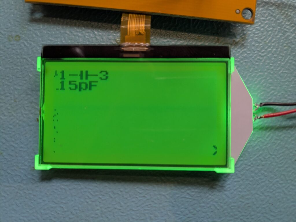 Display mit korrektem Kontrast aber rechts abgeschnittenem Cursor-Symbol durch LCD_OFFSET_X